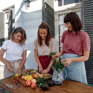 Retrato de  Las veganas hermanas