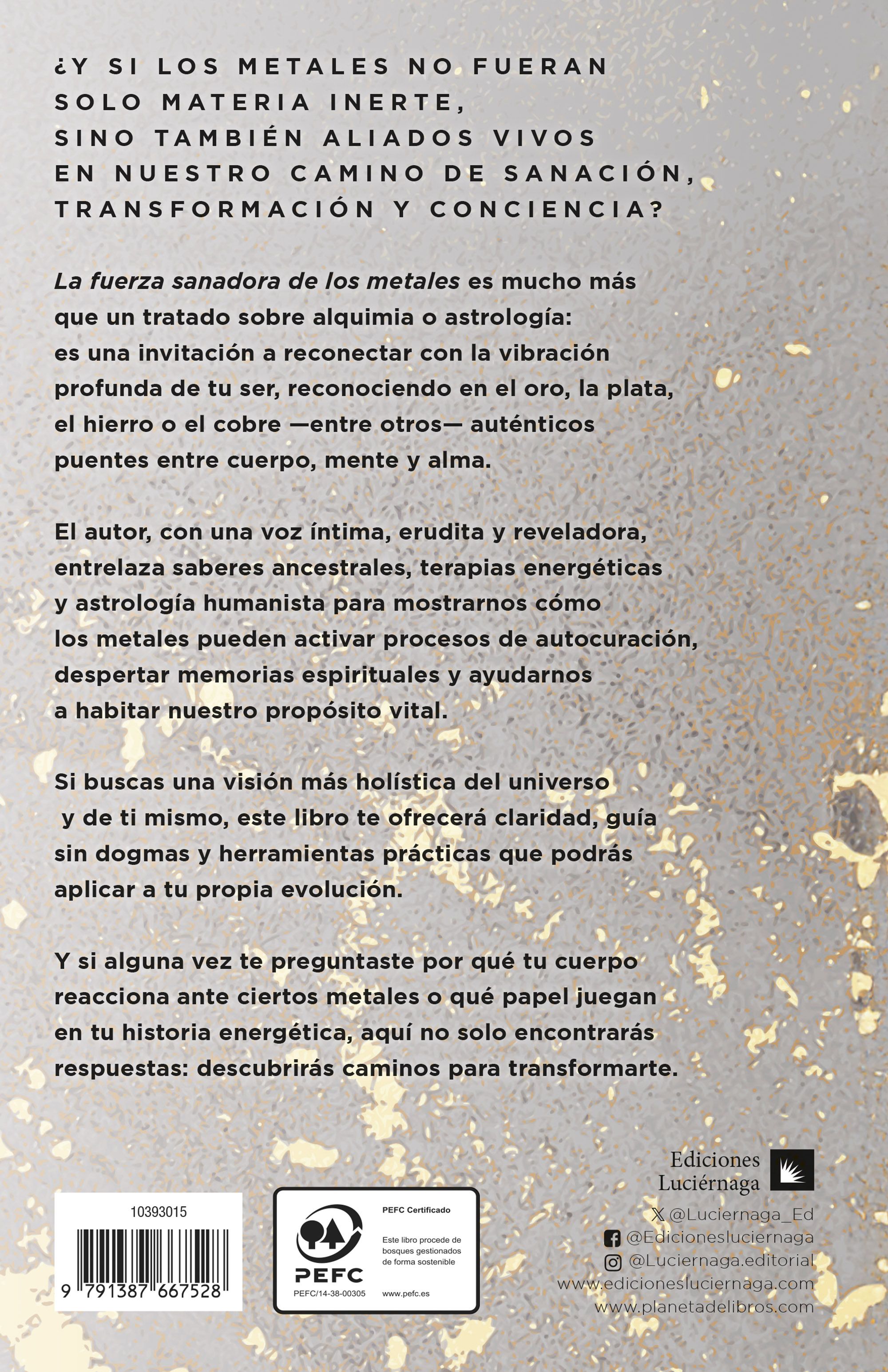 Miniatura contraportada La fuerza sanadora de los metales