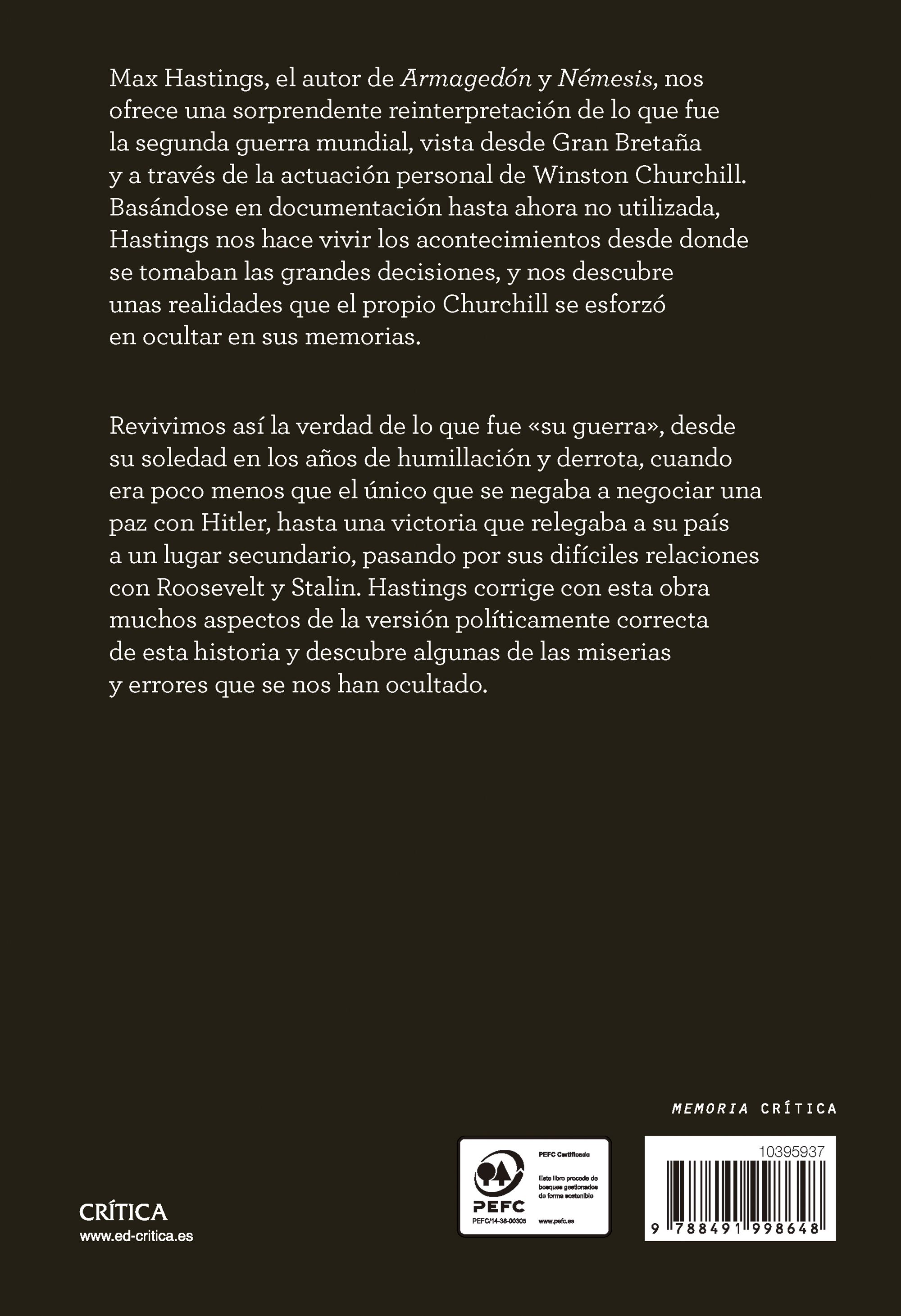 Miniatura contraportada La guerra de Churchill