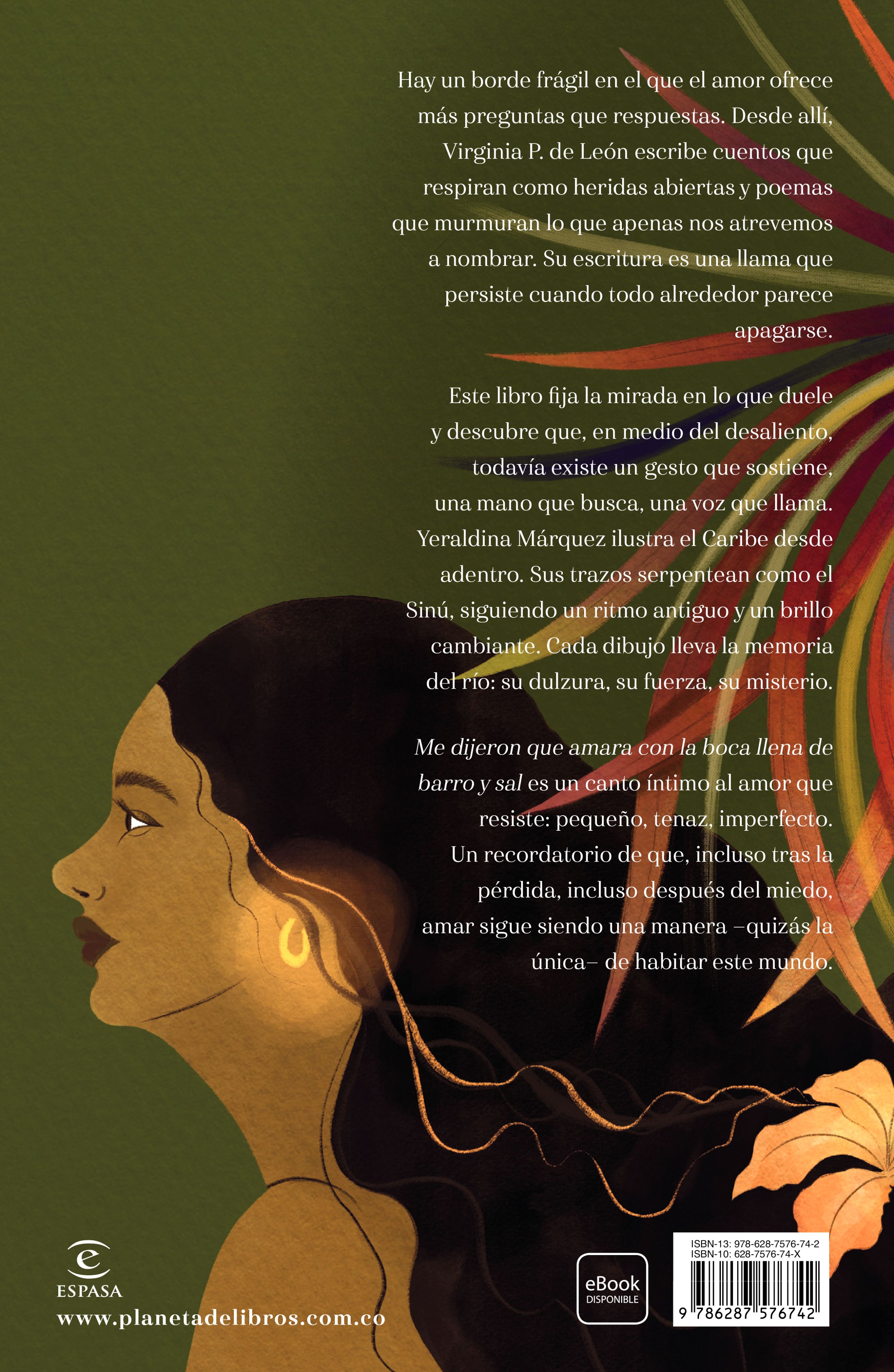 Miniatura contraportada Me dijeron que amara con la boca llena de barro y sal