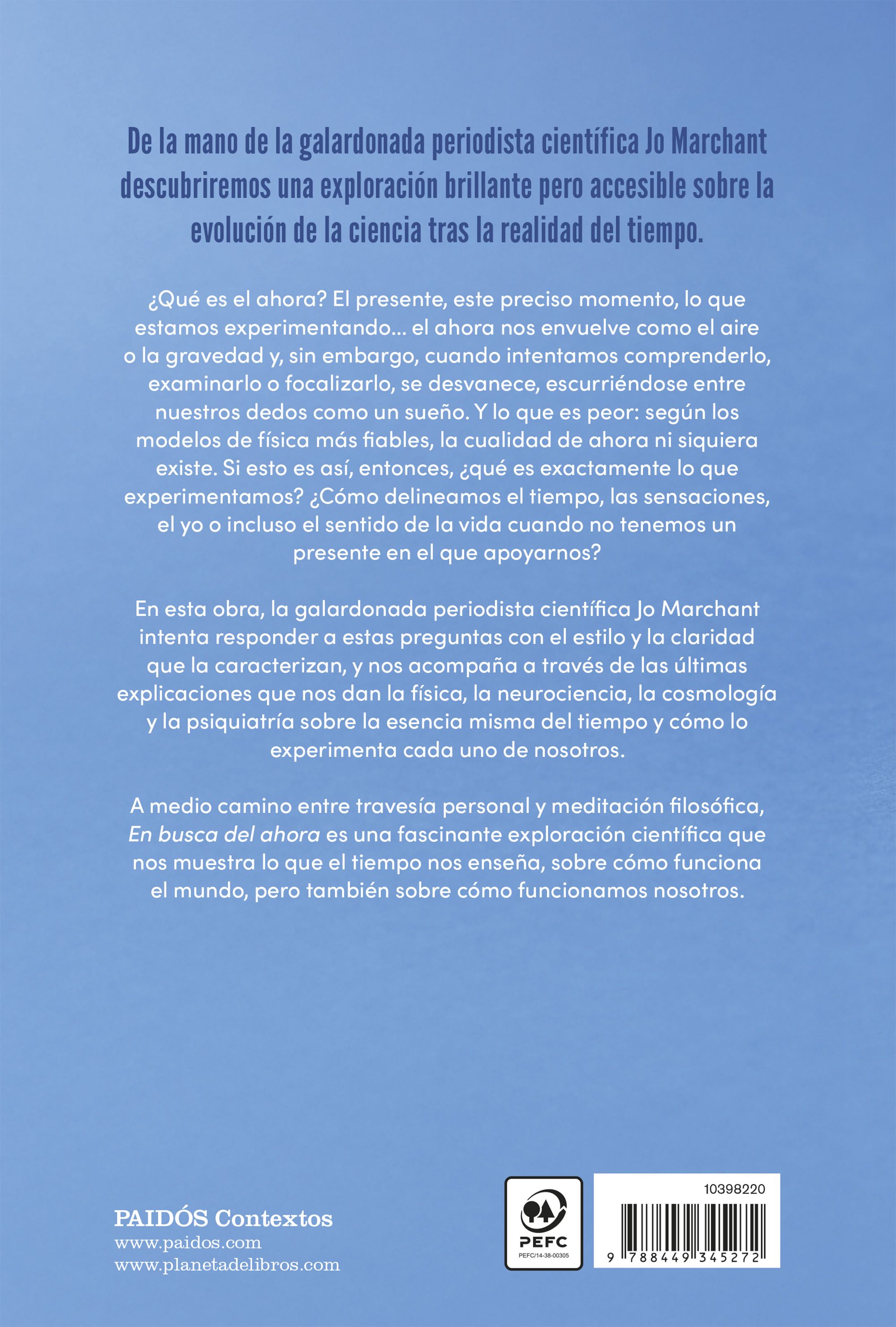 Miniatura contraportada En busca del ahora