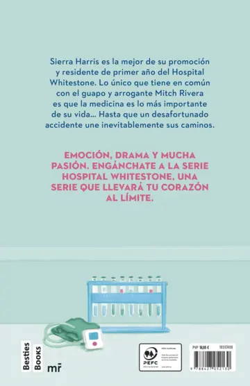 Contraportada Un corazón en juego (Serie Hospital Whitestone 2)