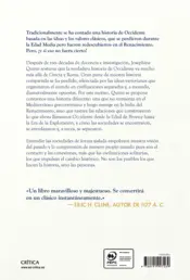 Miniatura contraportada Cómo el mundo creó Occidente