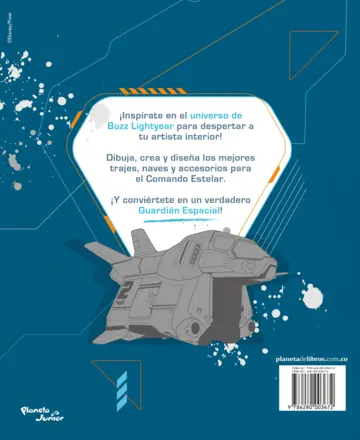 Contraportada Lightyear. Libro de arte y viajes espaciales