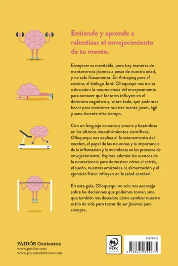 Contraportada Antiaging para el cerebro