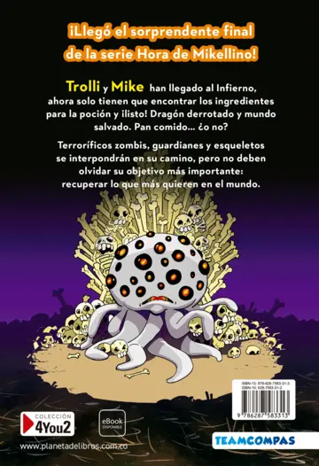 Contraportada Hora de Mikellino 2. El dragón del fin