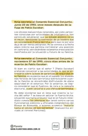 Miniatura contraportada El derrumbe de Pablo Escobar