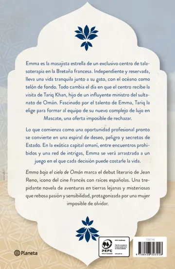 Contraportada Emma bajo el cielo de Omán