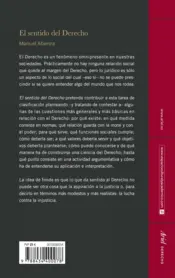 Miniatura contraportada El sentido del  Derecho