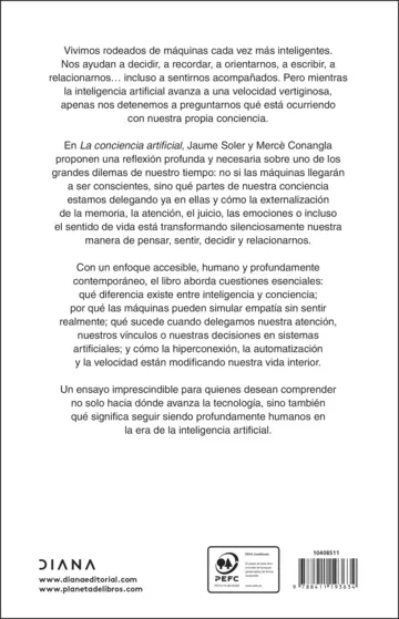 Contraportada La conciencia artificial