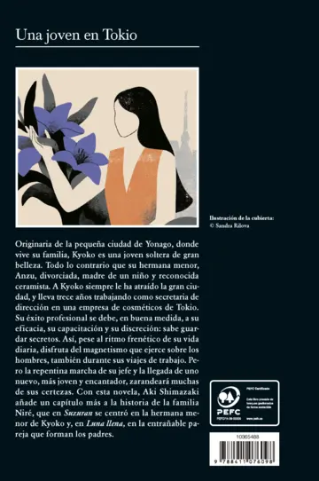 Contraportada Una joven en Tokio