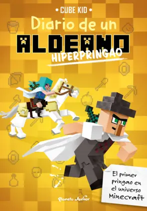 Portada Minecraft. Diario de un aldeano hiperpringao