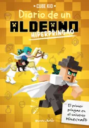 Portada Minecraft. Diario de un aldeano hiperpringao