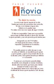 Miniatura contraportada Mi Novia Manual de Instrucciones