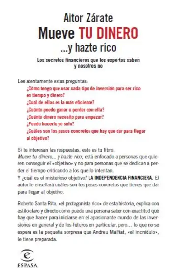 Contraportada Mueve tu Dinero y Hazte Rico