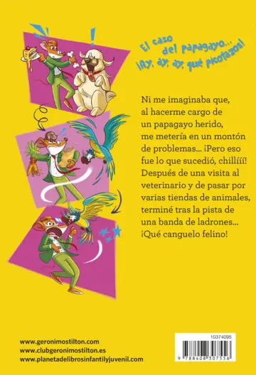 Contraportada El caso del papagayo