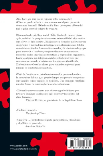 Contraportada El Efecto Lucifer