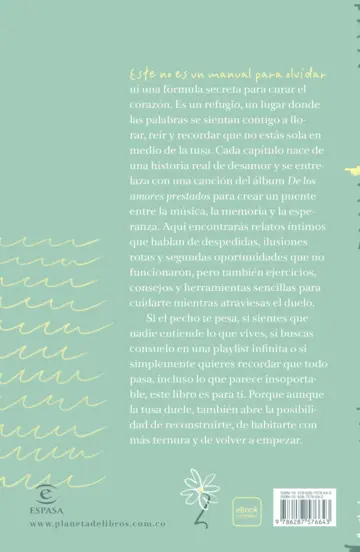 Contraportada Instrucciones de una amiga para vivir con el corazón roto