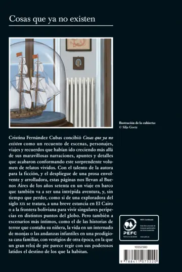 Contraportada Cosas que ya no existen