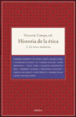Portada Historia de la Etica 2 Etica Mod (nva.prest)