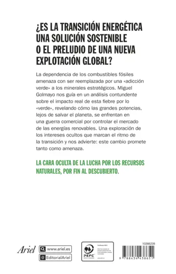 Contraportada La fiebre del oro verde