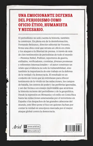 Contraportada Periodistas en tiempos de oscuridad