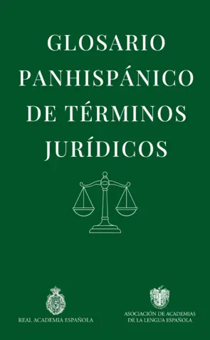 Portada Glosario panhispánico de términos jurídicos