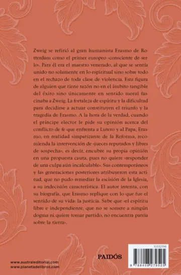 Contraportada Erasmo de Rotterdam