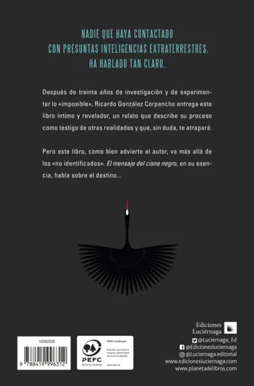 Contraportada El mensaje del cisne negro