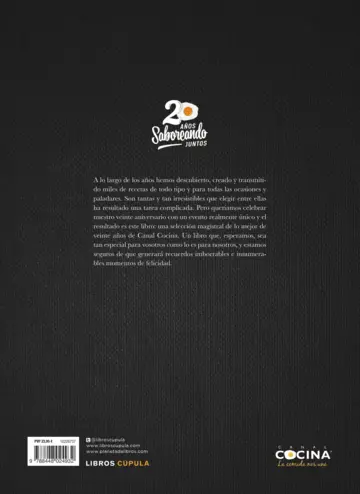 Contraportada 20 años saboreando juntos