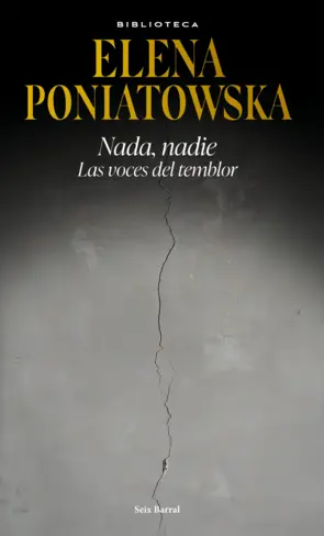 Portada Nada, nadie. Las voces del temblor