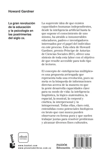 Contraportada Inteligencias múltiples