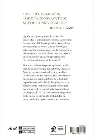 Contraportada ¿Qué es la historia?