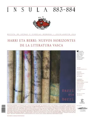 Portada Harri eta berri: nuevos horizontes de la literatura vasca (Ínsula n° 883-884)