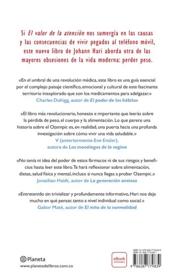 Contraportada Adelgazar a cualquier precio