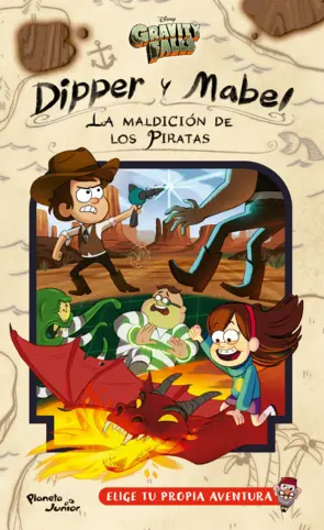 Portada Gravity Falls. La maldición de los piratas