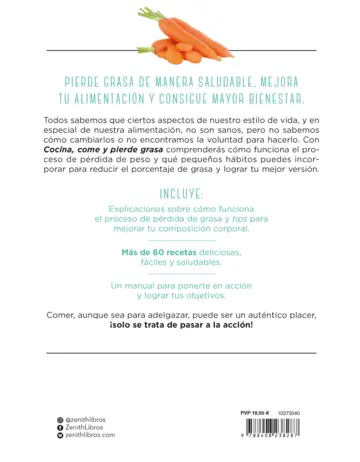 Contraportada Cocina, come y pierde grasa
