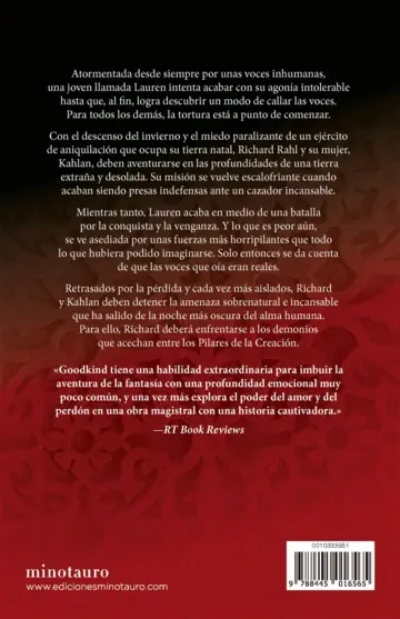 Contraportada La Espada de la Verdad nº 07/17 Los Pilares de la Creación