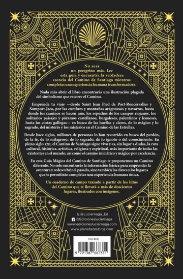 Contraportada Guía mágica del Camino de Santiago. Nueva edición de lujo