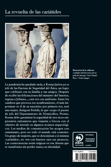 Contraportada La revuelta de las cariátides