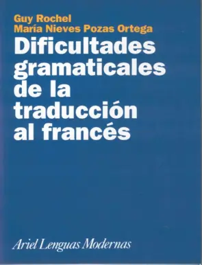 Portada Dificultades Gramaticales de la Traducción al Fran