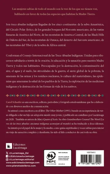 Contraportada La voz de las trece abuelas