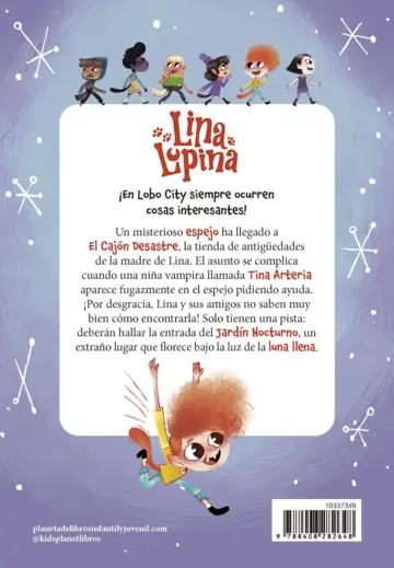 Contraportada Lina Lupina 1. Aventura en Lobo City