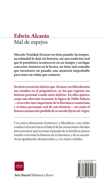 Contraportada Mal de espejos