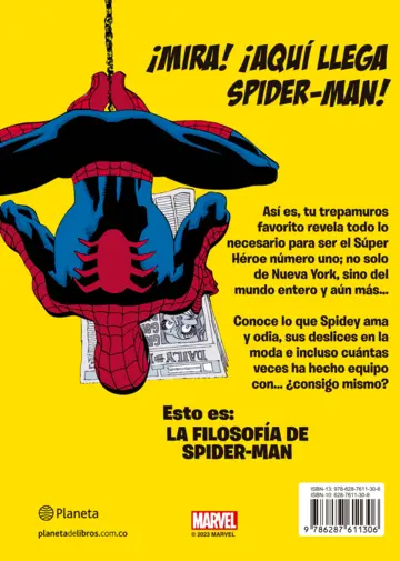 Contraportada La filosofía de Spider-Man