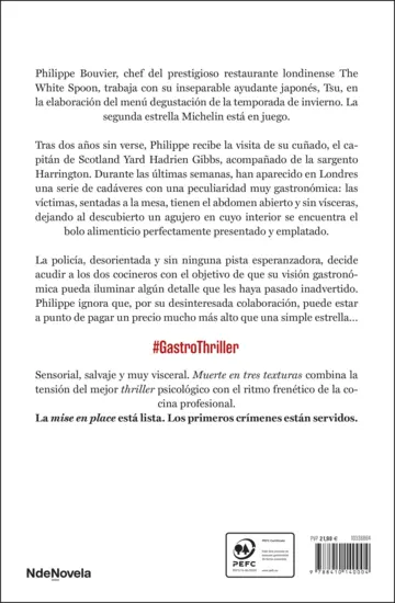 Contraportada Muerte en tres texturas