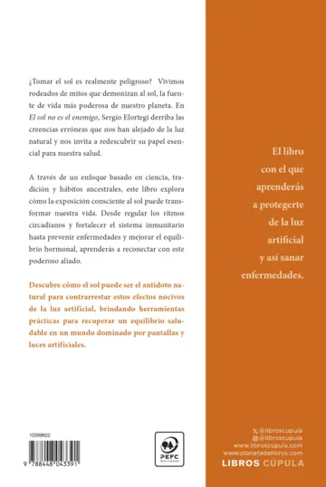 Contraportada El sol no es el enemigo