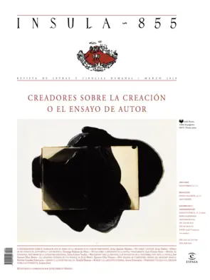 Portada Creadores sobre la creación o el ensayo de autor (Ínsula n° 855, marzo de 2018)