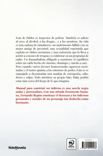 Contraportada Manual para construir un infierno