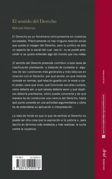 Contraportada El Sentido del Derecho (otra prest)